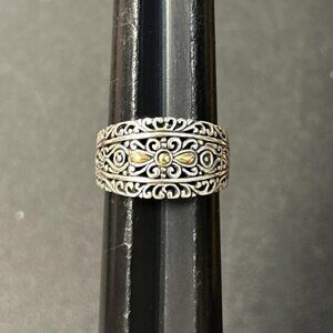 .925 Sterling / 18K Ring - size 9 1/2